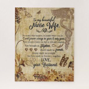 Puzzle Enfermera de mujeres regalos  Carta A Mi Hermosa E