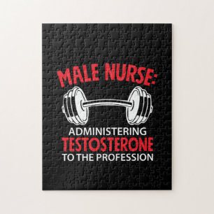 Puzzle Enfermera Regalo de Enfermería Masculina Administr