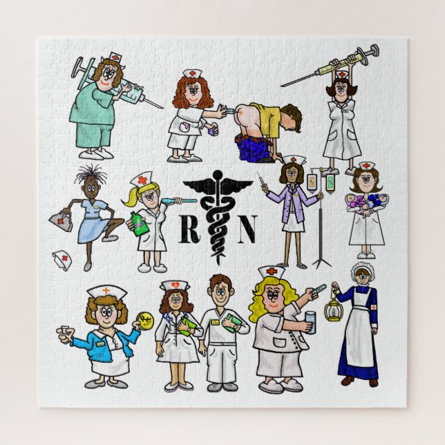 Puzzle Enfermeras En Todas Partes ¡Rompecabezas! (Vertical)