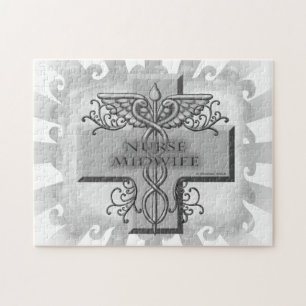 Puzzle Enfermero de enfermería de Cross Caduceus