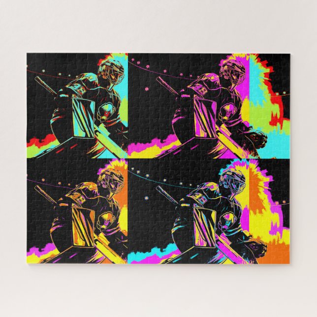 Puzzle Enfocado y listo - Jugador de hockey sobre hielo (Horizontal)