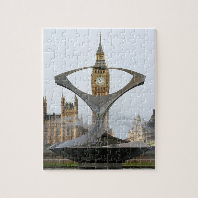 Puzzle Enfoque en el Big Ben - Londres - 8x10 - 110 pcs (Vertical)
