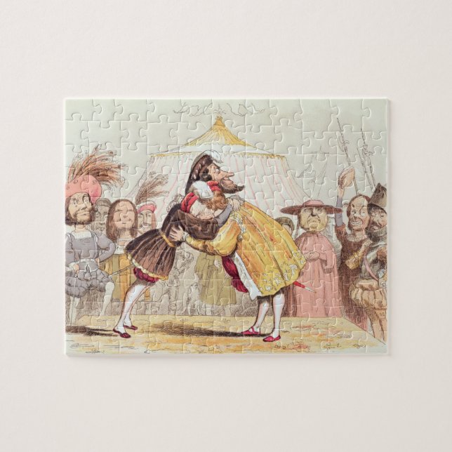 Puzzle Enrique VIII (1491-1547) y Francisco I de Francia (Horizontal)