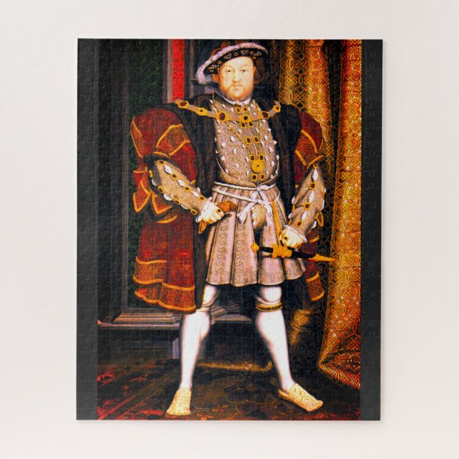 Puzzle Enrique VIII Tudores Historia Rey Inglaterra seis  (Vertical)