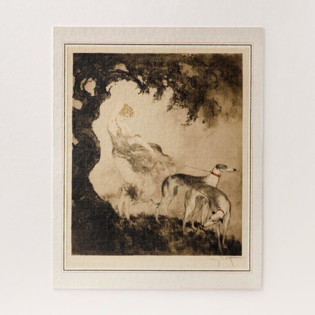 Puzzle Enrojecimiento del viento por Louis Icart (Vertical)