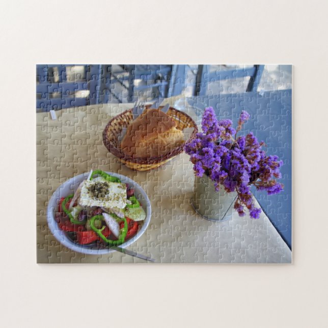 Puzzle Ensalada griega (Horizontal)