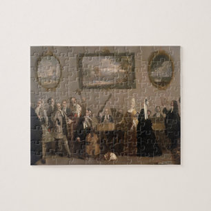 Puzzle Ensayo de una ópera, c.1709 (aceite en lona)
