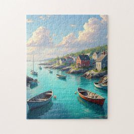 Puzzle ensenada de pesca pintoresca