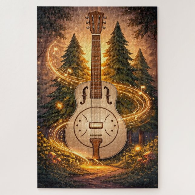 Puzzle Ensueño de bosque luminoso de Dobro (Vertical)