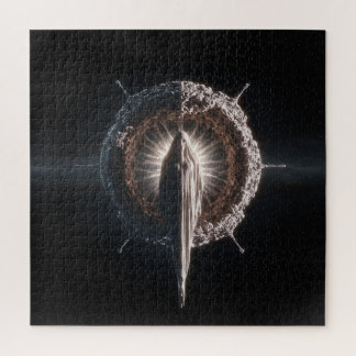 Puzzle Entidad texturizada en el espacio exterior profund