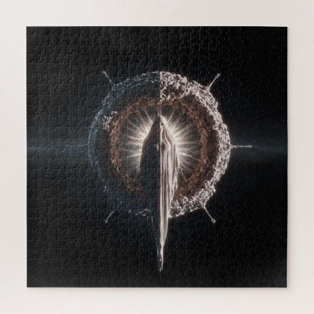 Puzzle Entidad texturizada en el espacio exterior profund (Vertical)