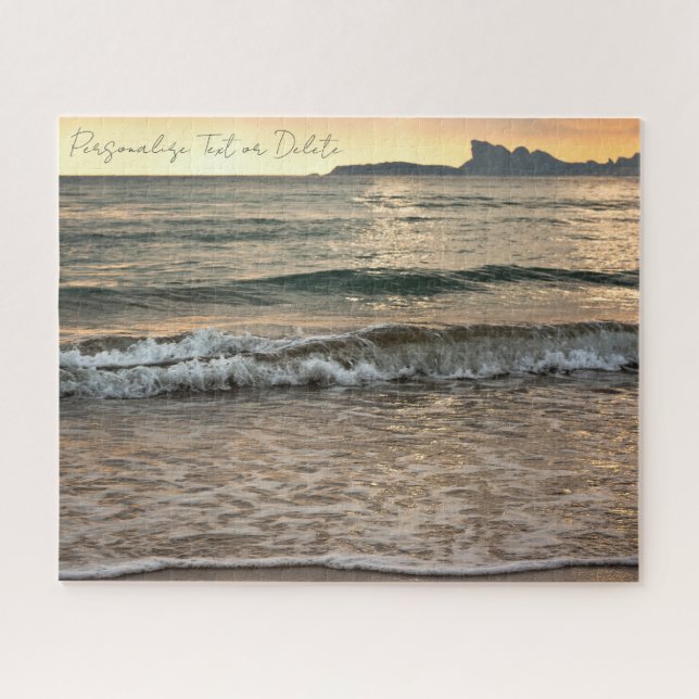 Puzzle Entorno marítimo de veraneo Sunset Beach personali (Horizontal)