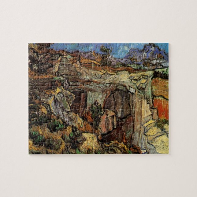 Puzzle Entrada a la cantera, Saint-Remy por Vincent van G (Horizontal)
