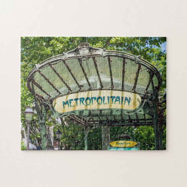Puzzle Entrada a la estación de metro de Montmartre - Par (Horizontal)