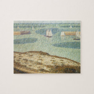 Puzzle Entrada al puerto por Georges Seurat, arte vintage