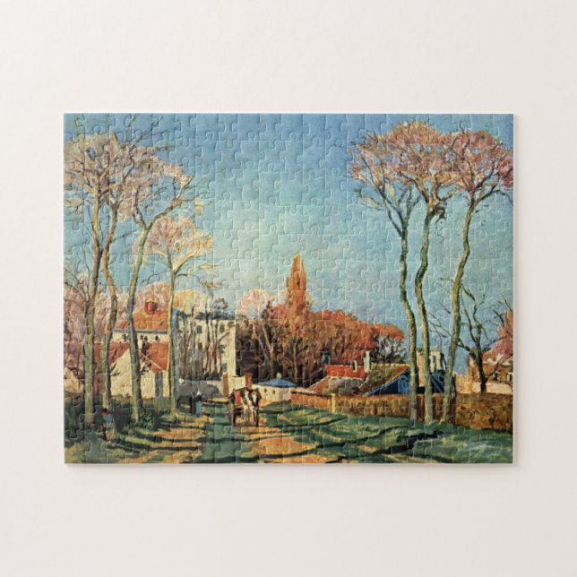 Puzzle Entrada de Camille Pissarro a la aldea de Voisins (Horizontal)
