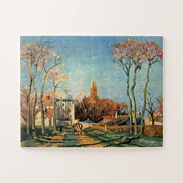 Puzzle Entrada de Camille Pissarro a la aldea de Voisins (Horizontal)
