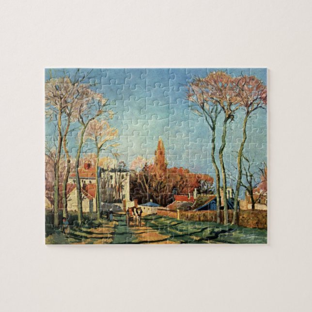 Puzzle Entrada de Camille Pissarro a la aldea de Voisins (Horizontal)