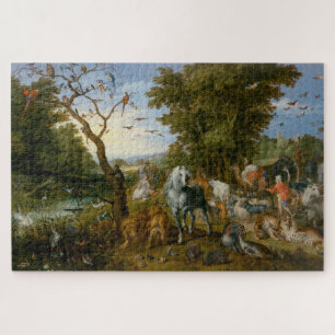 Puzzle Entrada de los animales en el Arca de Noé (Brueghe