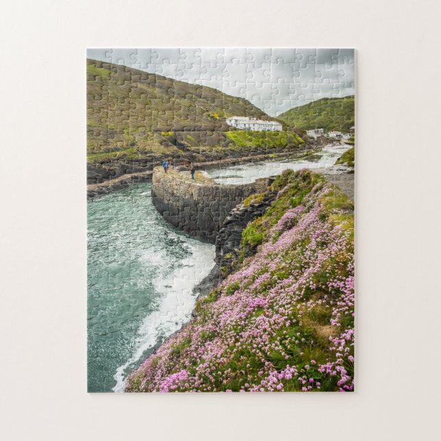 Puzzle Entrada del puerto de Boscastle protectora pared m (Vertical)