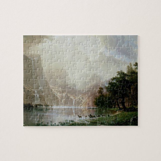 Puzzle Entre las montañas de la Sierra Nevada de Bierstad (Horizontal)