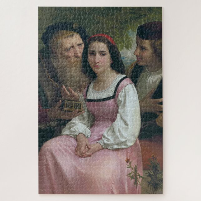 Puzzle Entre Riches y Amor (por Bouguereau) (Vertical)