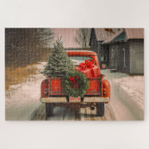 Entrega de Yuletide: Camión Rojo de Santa trae a C