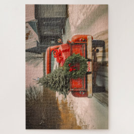 Puzzle Entrega de Yuletide: Camión Rojo de Santa trae a C