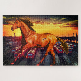 Puzzle Entrena animales de caballo