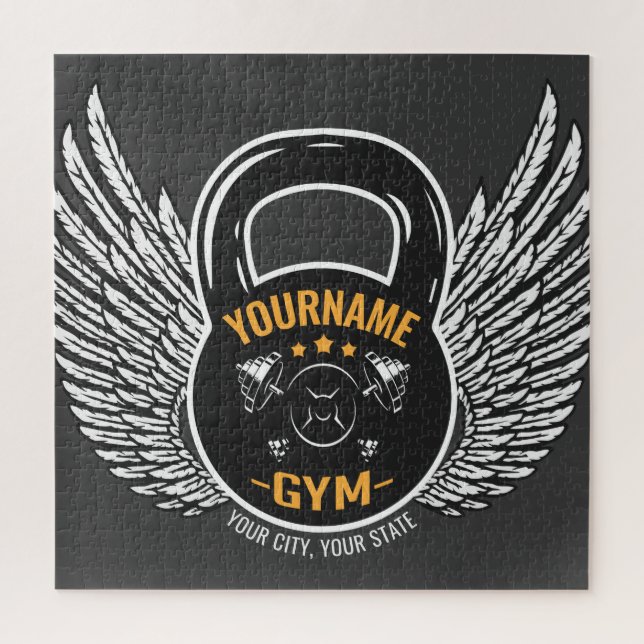 Puzzle Entrenador de fitness GYM personalizado Kettlebell (Vertical)