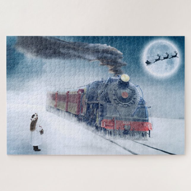 Puzzle Entrenamiento invierno Santa Navidad   (Horizontal)