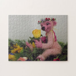 Puzzle Entzückeder pink Troll von MyTopTeddy