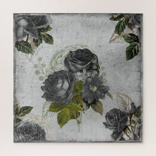 Puzzle Ephemera negro y verde (Vertical)