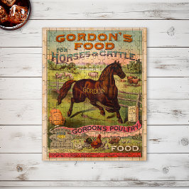 Puzzle Ephemera publicitaria de alimentos para animales d