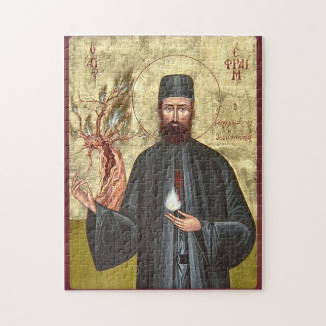 Puzzle Ephraim the New Martyr Orthodox Christian Icon (Vertical)