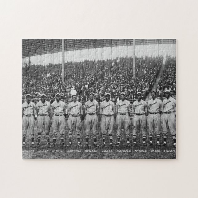 Puzzle Equipo de béisbol de los monarcas de Kansas City, (Horizontal)