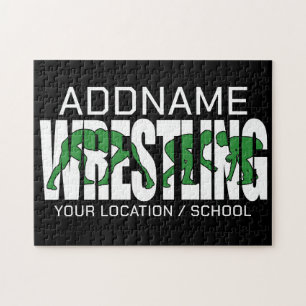 Puzzle Equipo de Lucha Libre ADD TEXT Luchador Varsity Es