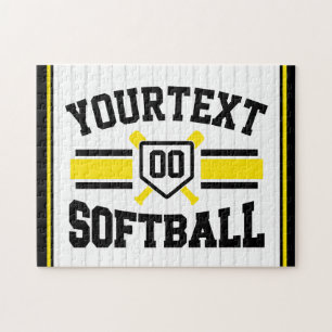 Puzzle Equipo de softball universitario personalizado AGR