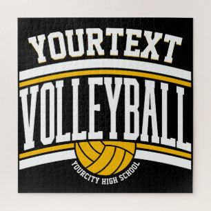 Puzzle Equipo Escolar de Voleibol Personalizado CON NOMBR