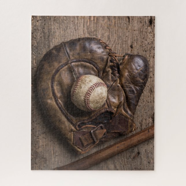 Puzzle Equipo Vintage de Béisbol (Vertical)