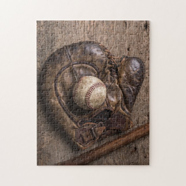 Puzzle Equipo Vintage de Béisbol (Vertical)