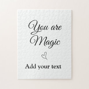 Puzzle Eres magia añade tu texto imagen motivación person