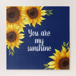 Puzzle Eres mi Sunshine Yellow Sunflowers Marina Azul