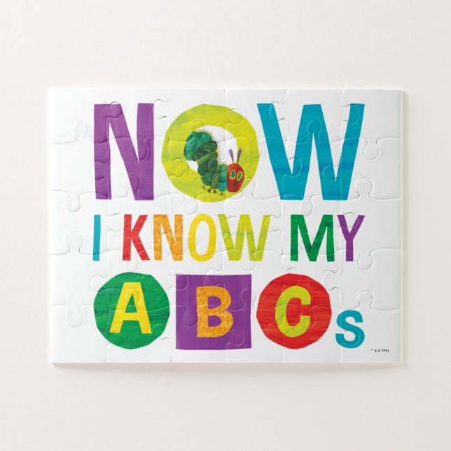 Puzzle Eric Carle| Ahora conozco mis ABC - Niños (Horizontal)