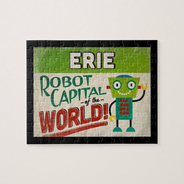 Puzzle Erie Pennsylvania Robot (Horizontal)