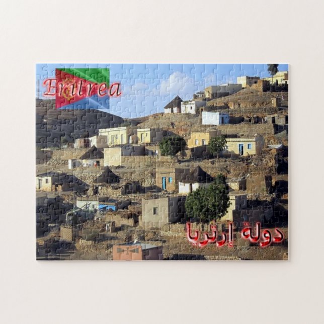 Puzzle Eritrea - Casas Aldeas - (Horizontal)