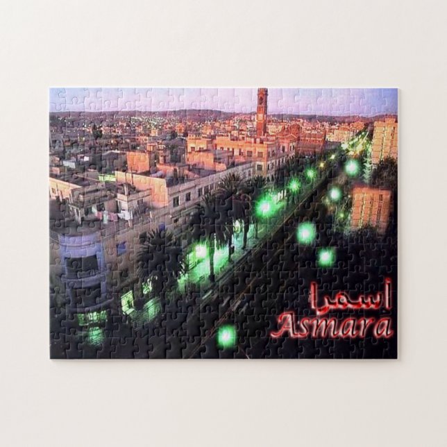 Puzzle Eritrea - Noche de Asmara - (Horizontal)