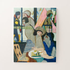 Puzzle Ernst L. Kirchner, Cafe - Colorido Arte Moderno