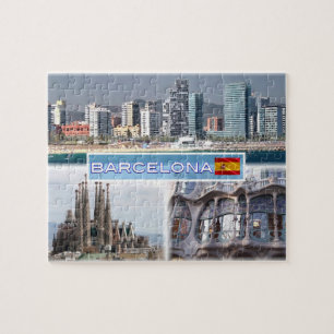 Puzzle ES Barcelona - Skyline - Skyline - Sagrada Familia