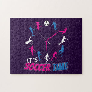 Puzzle Es hora de fútbol citas de fútbol para niñas